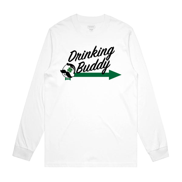 ST. PADDY'S DRINKING BUDDY MATCHING LONG SLEEVE TEES (2-PACK)