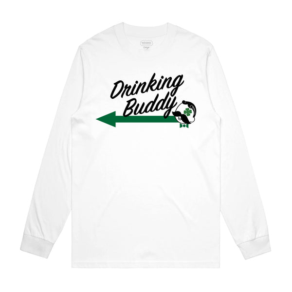 ST. PADDY'S DRINKING BUDDY MATCHING LONG SLEEVE TEES (2-PACK)