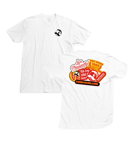 STICKERS TEE - WHITE – National Bohemian