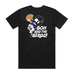 BOH AND THE BIRDS TEE - BLACK