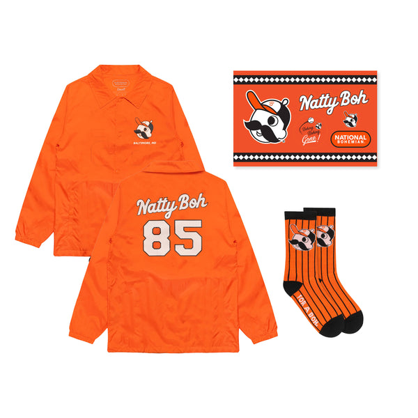 Natty Boh Baseball Players (Orange) / Hawaiian Shirt